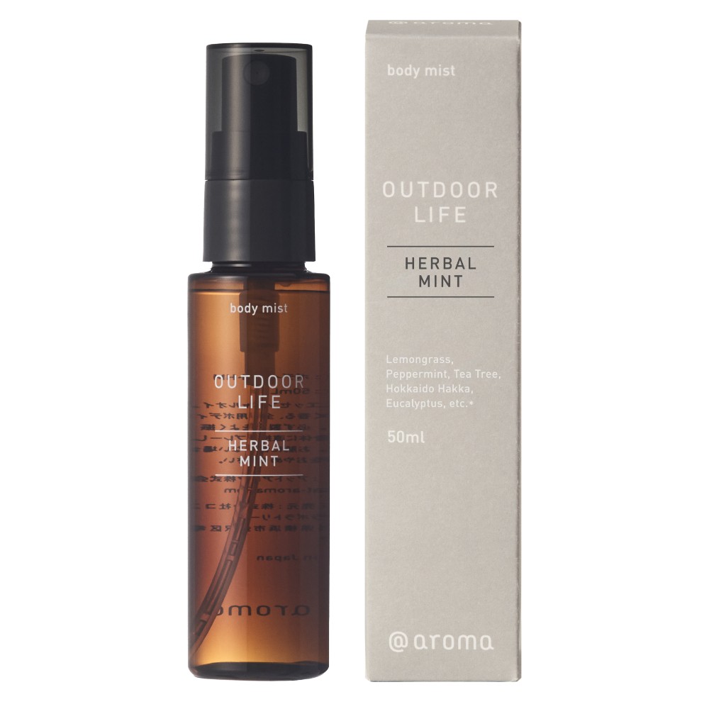 アットアロマ ボディーミスト 50ml アウトドアライフ ハーバルミント アイスフラワー @aroma |  | 01