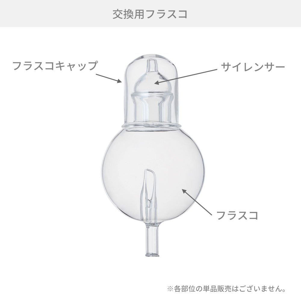 アットアロマ orb オーブ用 交換用フラスコ ネブライザー式 @aroma