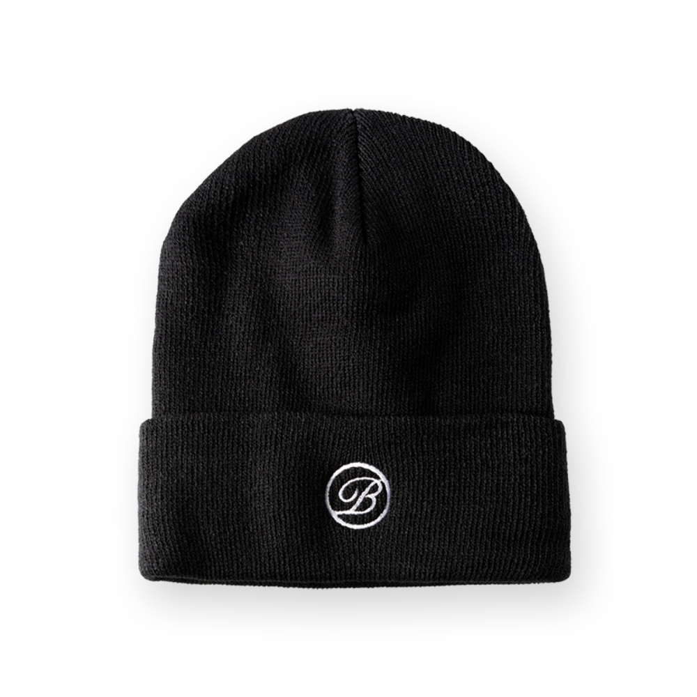 BANDEL GOLF バンデル ゴルフ CURSIVE B SMOOTH BEANIE BG-CBSB ビーニー ブラック ホワイト | BANDEL | 01