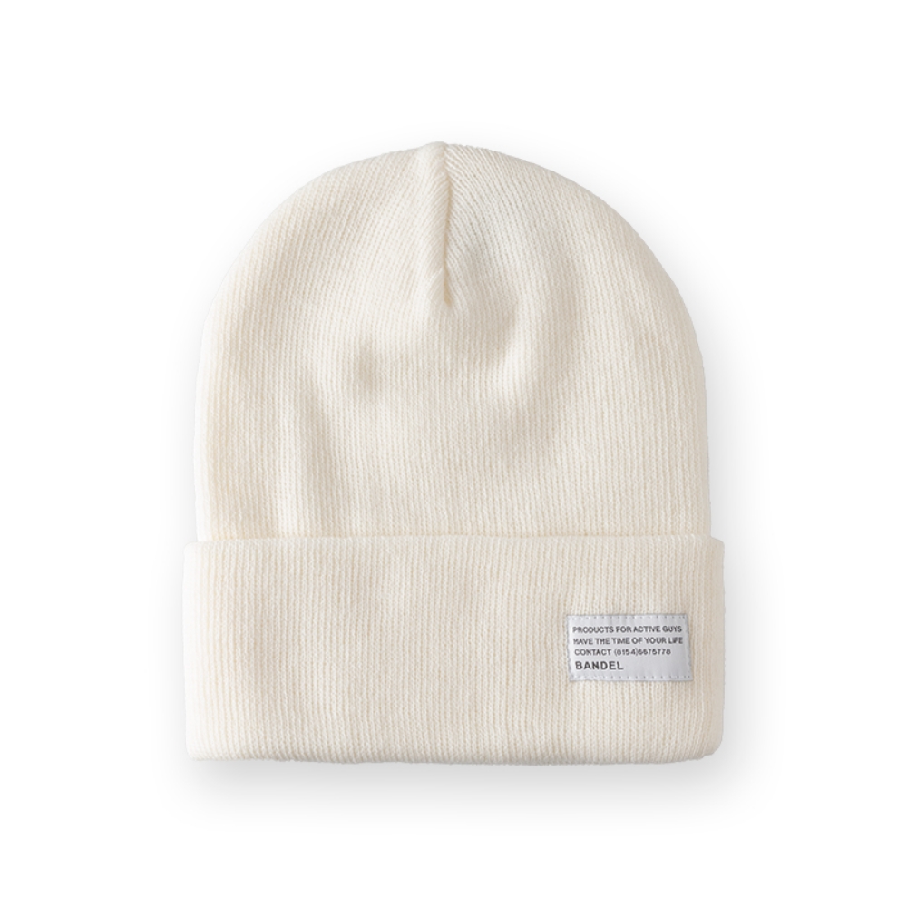 BANDEL GOLF バンデル ゴルフ CONCEPT NAME SMOOTH BEANIE BG-CNSB ビーニー ブラック ホワイト | BANDEL | 02