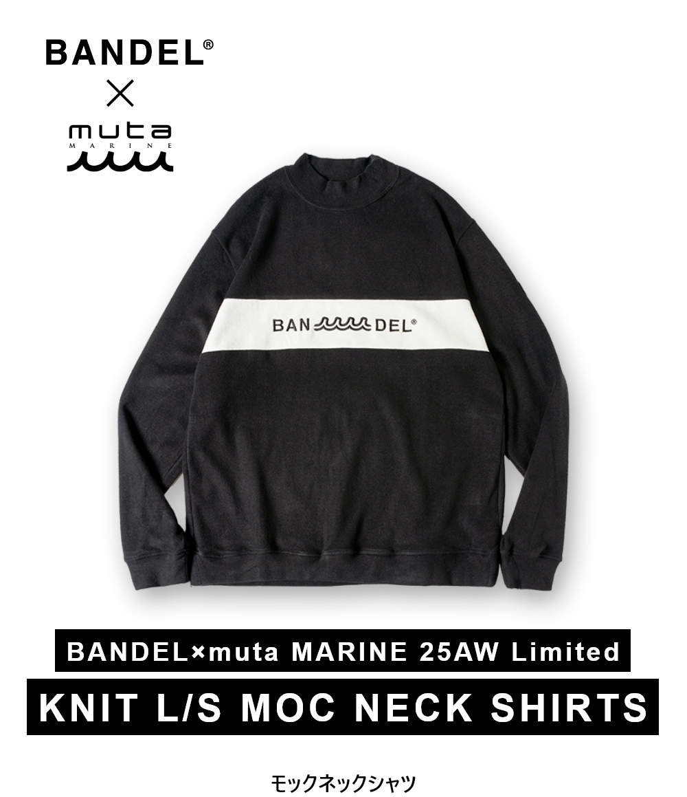 muta MARINE ムータマリン　サマーニット　モックネック　メンズ　L 黒 muta MARINE ムータマリン サマーニット モックネック メンズ L 黒