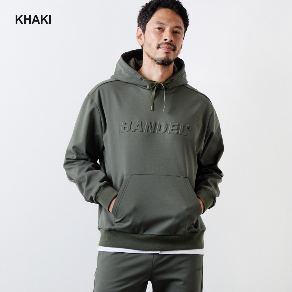 BANDEL EMBOSSED LOGO HOODIE カーキ L BANDEL（バンデル） BANDEL GOLF ゴルフ EMBOSSED LOGO HOODIE