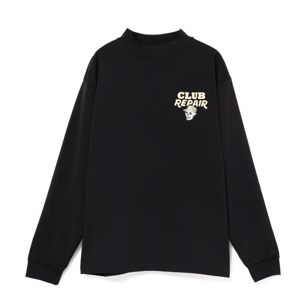 DEVEREUX GOLF デバローゴルフ DVG AuthenticPile MOCK TEE 75762011 モックネック プルオーバー ロンT ブラック ホワイト 2026ss ゴルフ モックT 日本製 母の日 | DEVEREUX GOLF | 01
