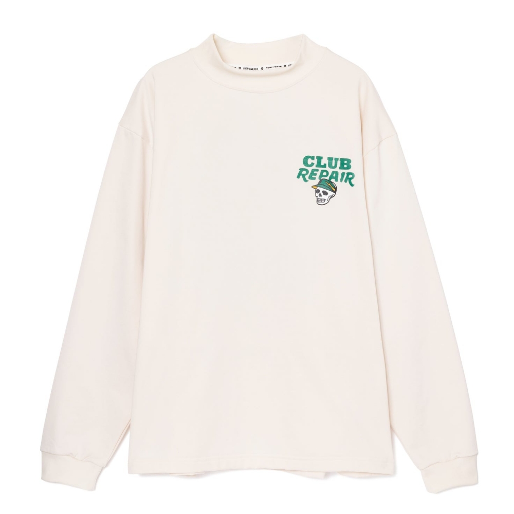 DEVEREUX GOLF デバローゴルフ DVG AuthenticPile MOCK TEE 75762011 モックネック プルオーバー ロンT ブラック ホワイト 2026ss ゴルフ モックT 日本製 母の日 | DEVEREUX GOLF | 02