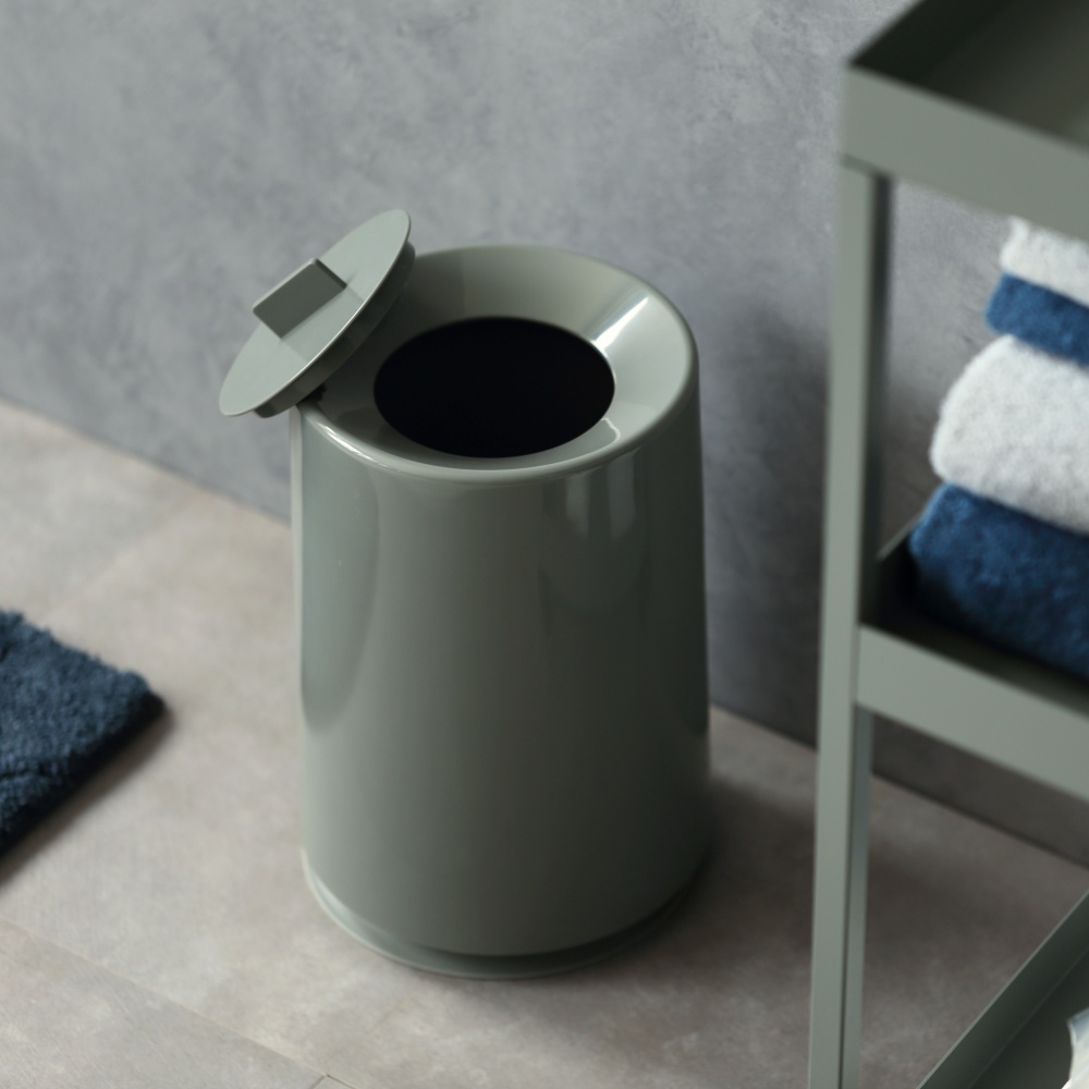 ideaco イデアコ TUBELOR with Lid ポリ袋が見えない フタ付き ゴミ箱 6.0L | ideaco | 02