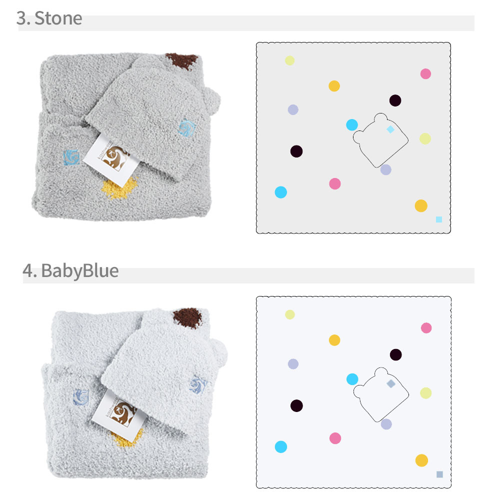 kashwere カシウエア ポルカドット くま耳帽子 BABY BABY BLANKET ＆ CAP ベビーブランケット アンド キャップセット  赤ちゃん ベビー 子ども もこもこ ふわふわ