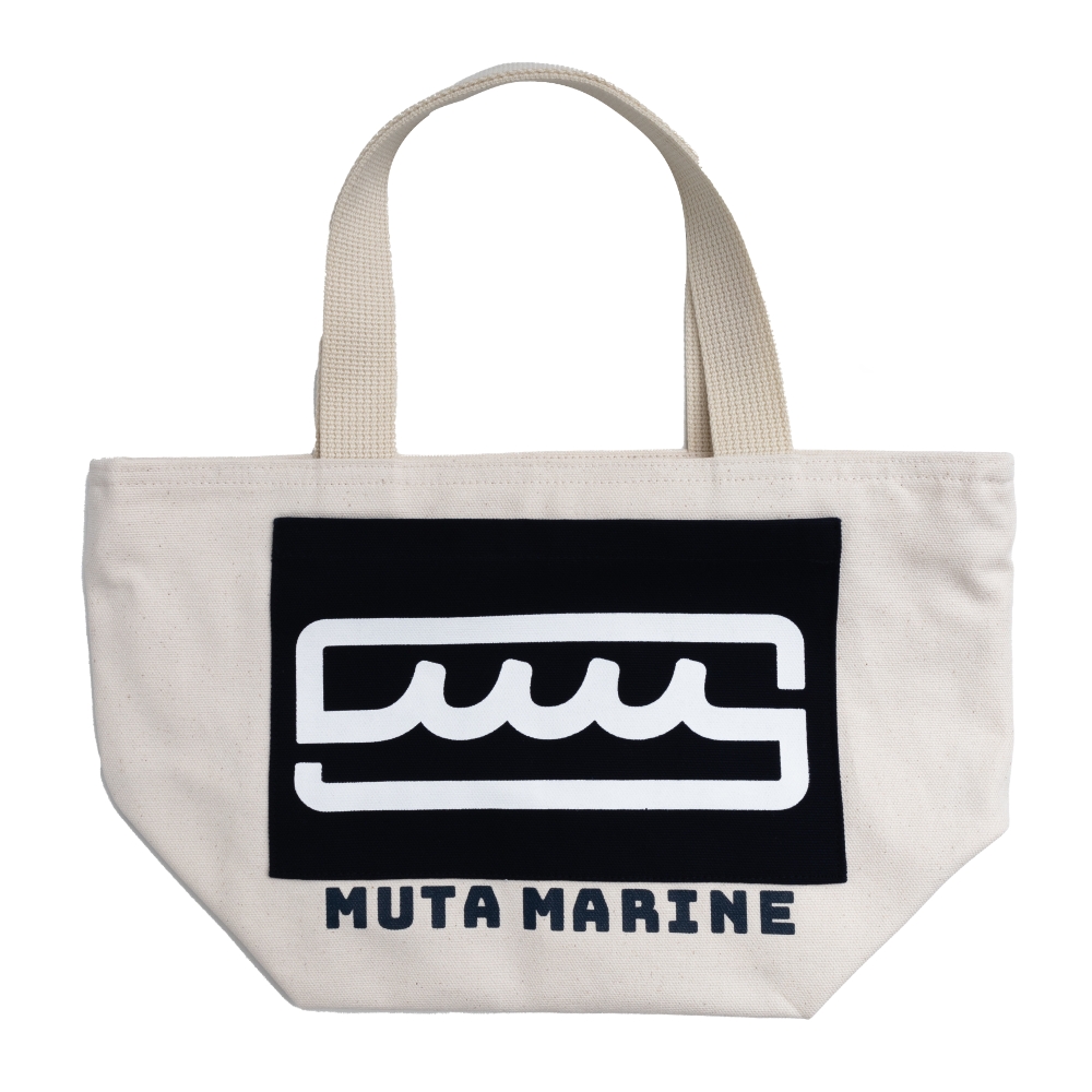 muta MARINE ムータ エコバッグ Square Logo MMRG-211092 ブラック グレー ホワイト｜transit｜04