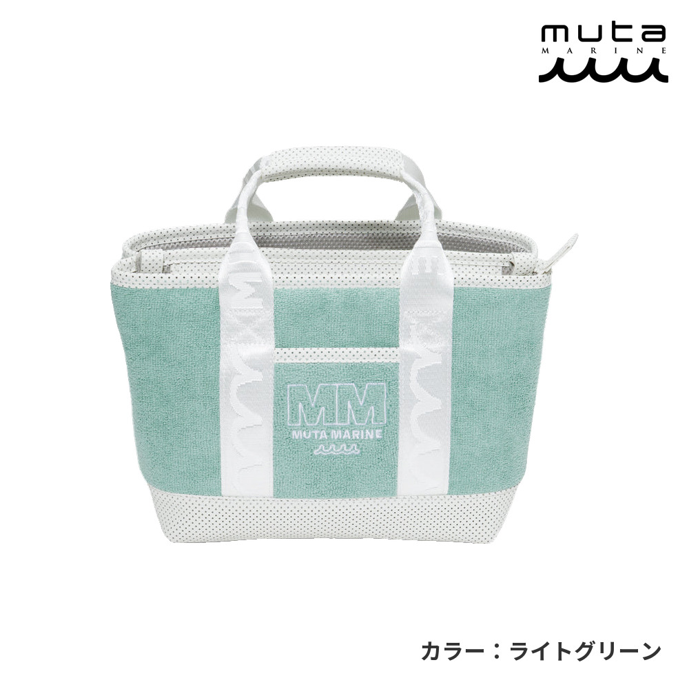 ゆののん♡【新品】muta marine パイル トートバッグ muta MARINE（ムータマリン） トート パイルパーテーショントート