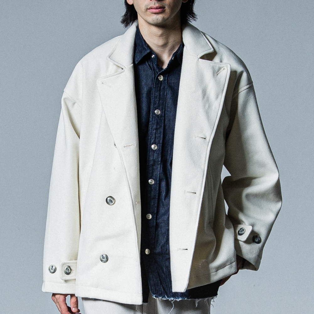 RESOUND CLOTHING（リサウンドクロージング） MELTON OVER PCOAT RC33