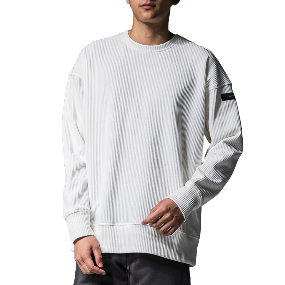 RESOUND CLOTHING リサウンドクロージング RC37-C-002 rail l loose trainer ルーズトレーナー WHITE 正規通販 メンズ RESOUND CLOTHING（リサウンドクロージング） 予約 RAIL L LOOSE
