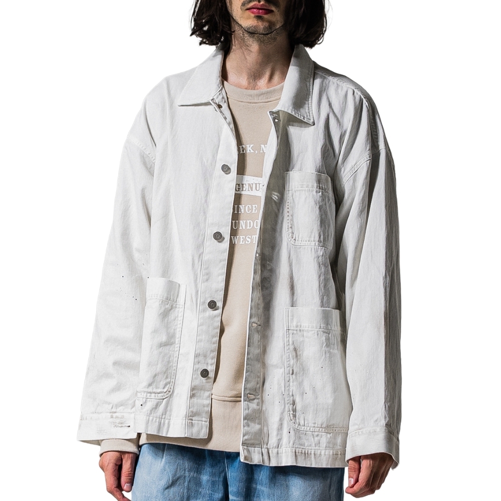 RESOUND CLOTHING リサウンドクロージング ジャケット RC CAVER ALL RC39-JK-004 Gジャン カバーオール ジャケット ブラック ホワイト 2026ss 父の日の画像