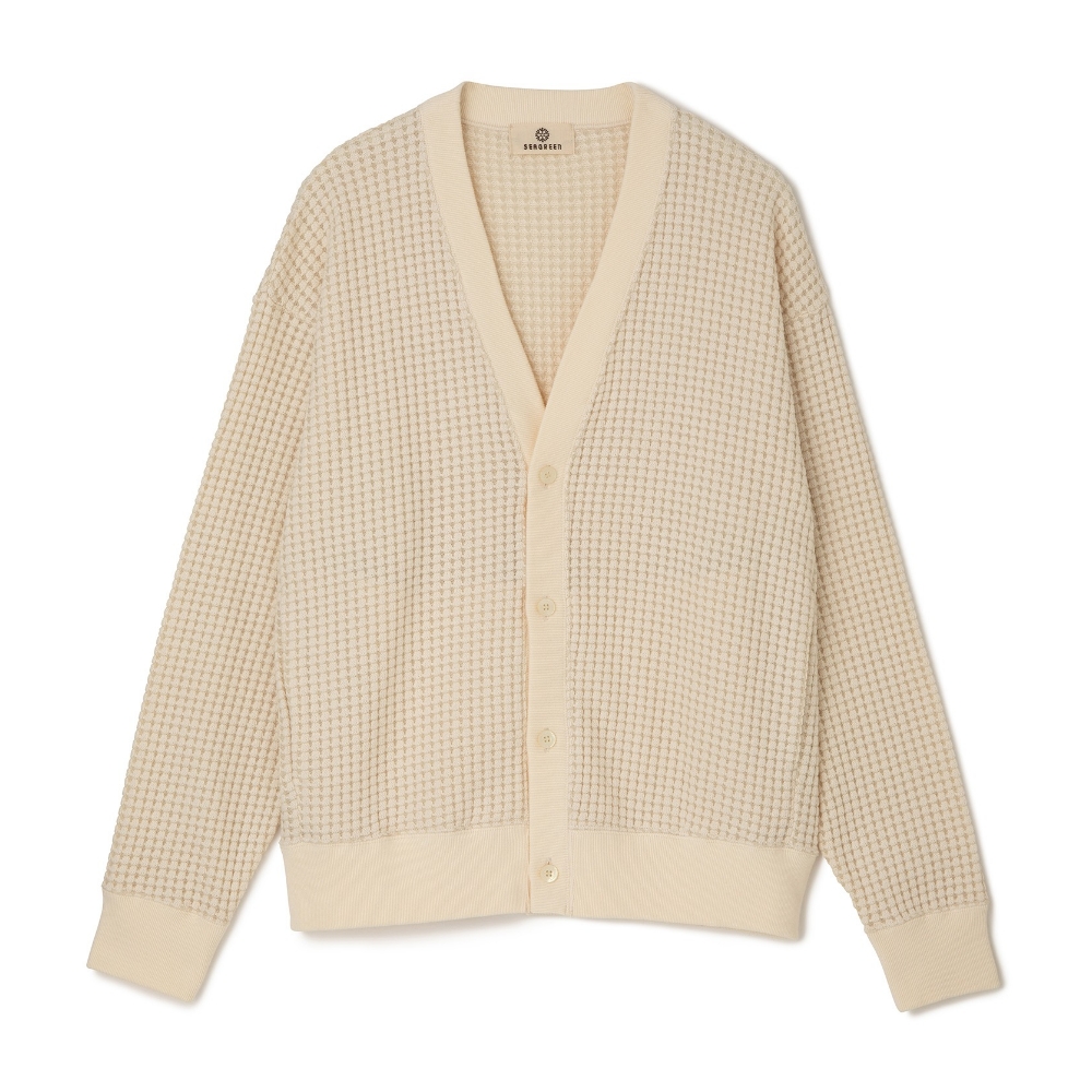 SEAGREEN（シーグリーン） BIG WAFFLE CARDIGAN MSEA24S8282-M