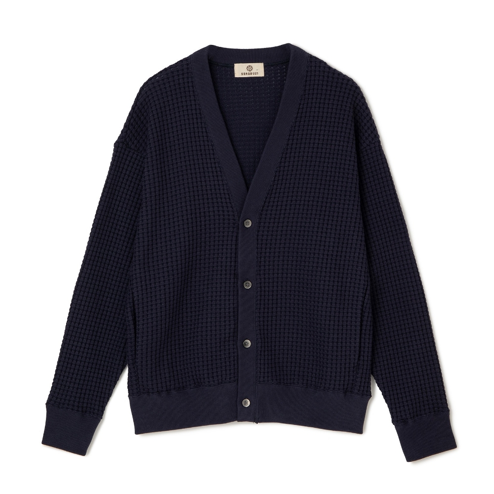 SEAGREEN（シーグリーン） BIG WAFFLE CARDIGAN MSEA24S8282-M