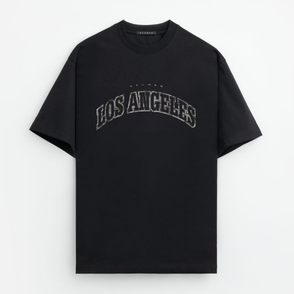 STAMPD Tシャツ ブラック Mサイズ 美品 STAMPD（スタンプド） Tシャツ Los Angeles Varsity Relaxed Tee