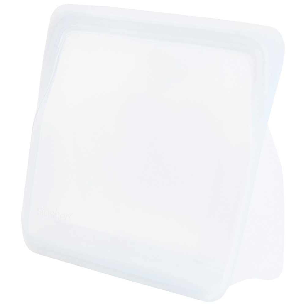 スタッシャー シリコーンバッグ スタンドアップ ミディアム stasher 保存容器 マチ付き 19×21.5×6.5cm 1.6L | stasher | 01