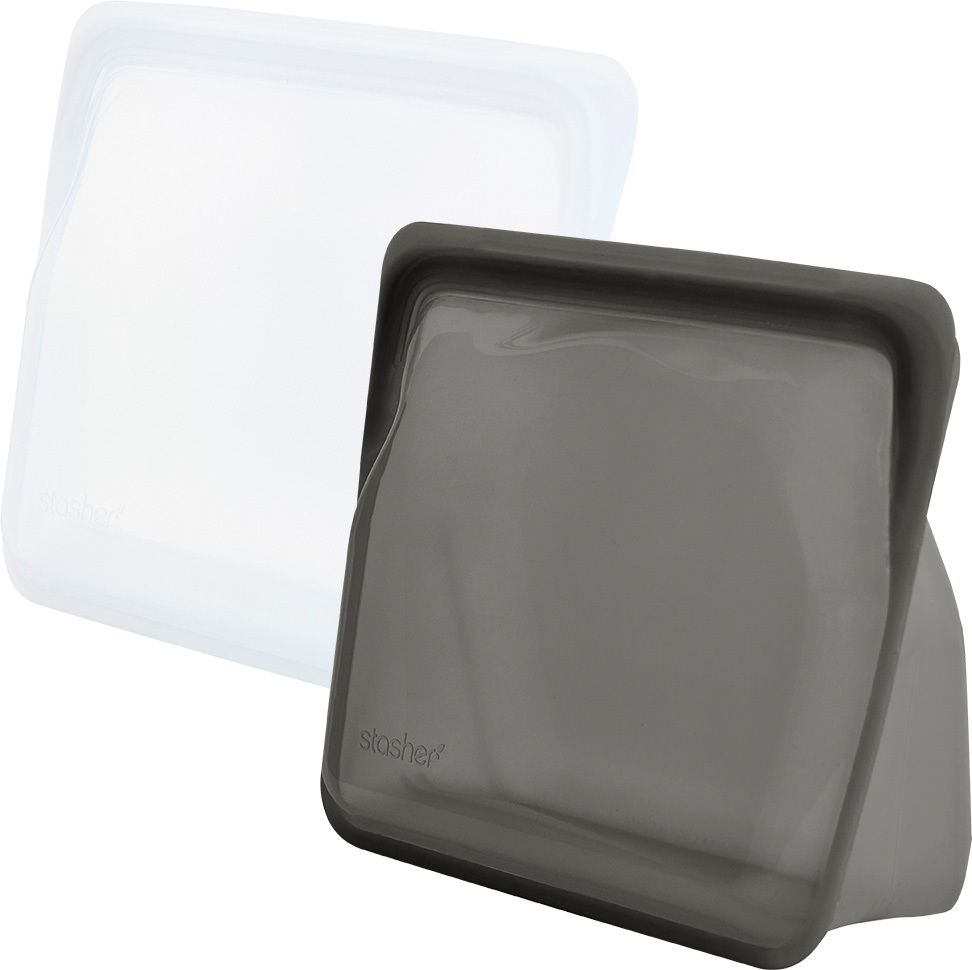 スタッシャー シリコーンバッグ スタンドアップミディアム MID 2個セット stasher 保存容器 マチ付き 19×21.5×6.5cm | stasher | 10