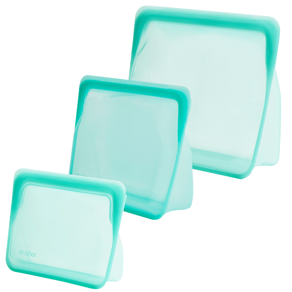 スタッシャー シリコーンバッグ スタンドアップ 3種セット stasher スタッシャー ミディアム ミニ メガ S M L | stasher | 02