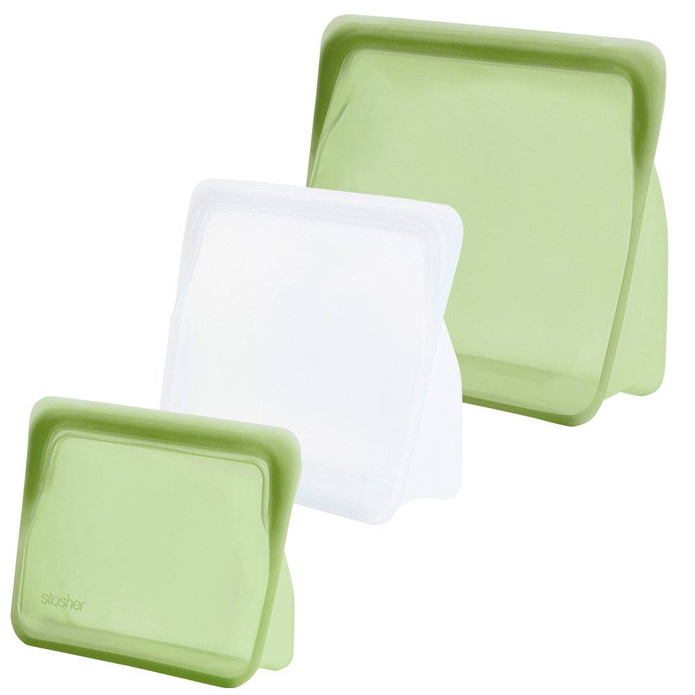 スタッシャー シリコーンバッグ スタンドアップ 3種セット stasher スタッシャー ミディアム ミニ メガ S M L | stasher | 11