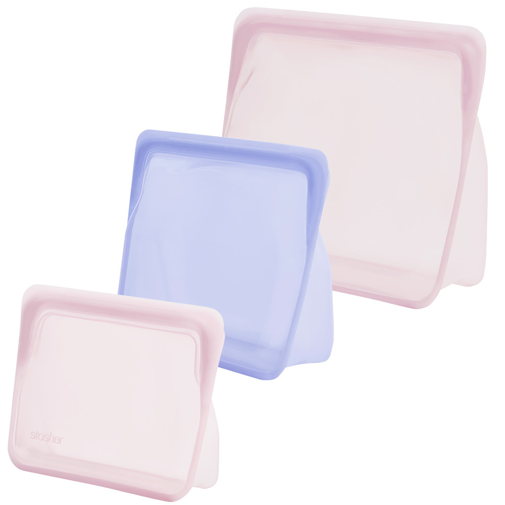 スタッシャー シリコーンバッグ スタンドアップ 3種セット stasher スタッシャー ミディアム ミニ メガ S M L | stasher | 13