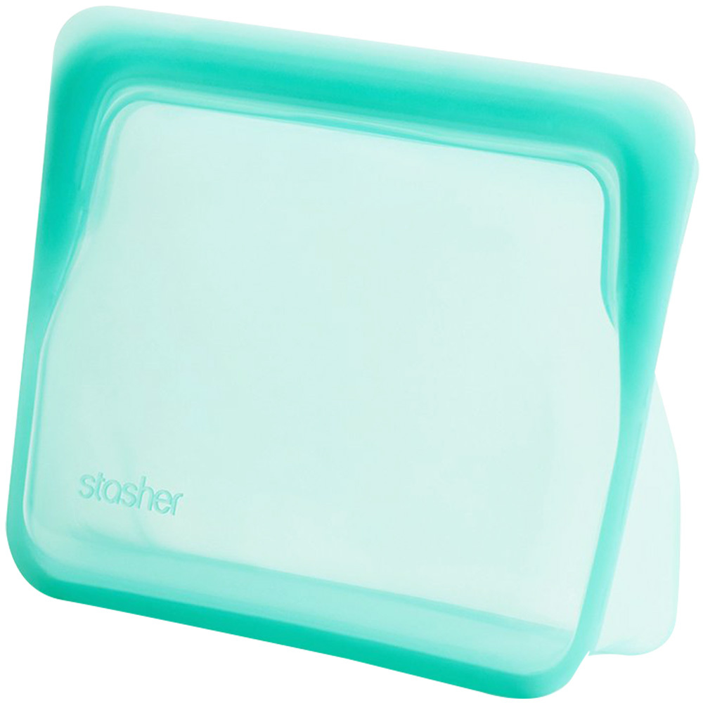 スタッシャー シリコーンバッグ スタンドアップミニ stasher 保存容器 マチ付き MINI 14.6×19.1×6.5cm | stasher | 02