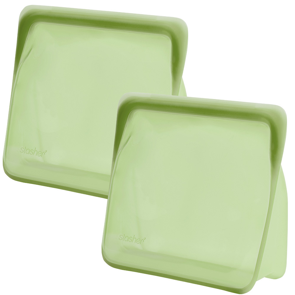 スタッシャー シリコーンバッグ スタンドアップ メガ 2個セット stasher 保存容器 マチ付き MEGA 21×24.5×11.5cm | stasher | 03
