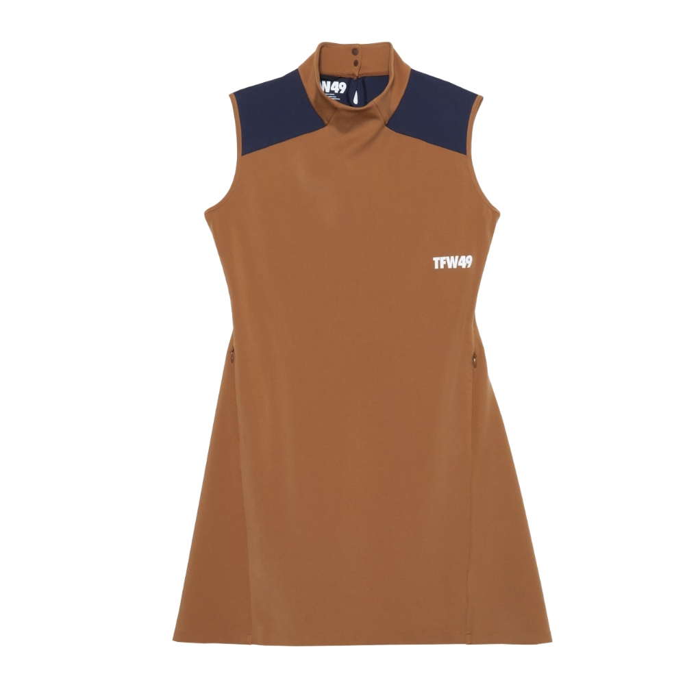 TFW49 ティーエフダブリュー SLEEVE LESS MOCKNECK ONE PIECE モック