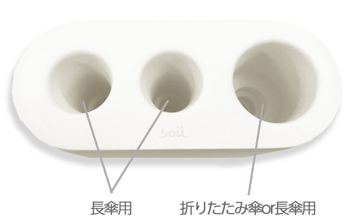 SOIL（ソイル） UMBRELLA STAND アンブレラスタンド 傘立て 吸水 乾燥