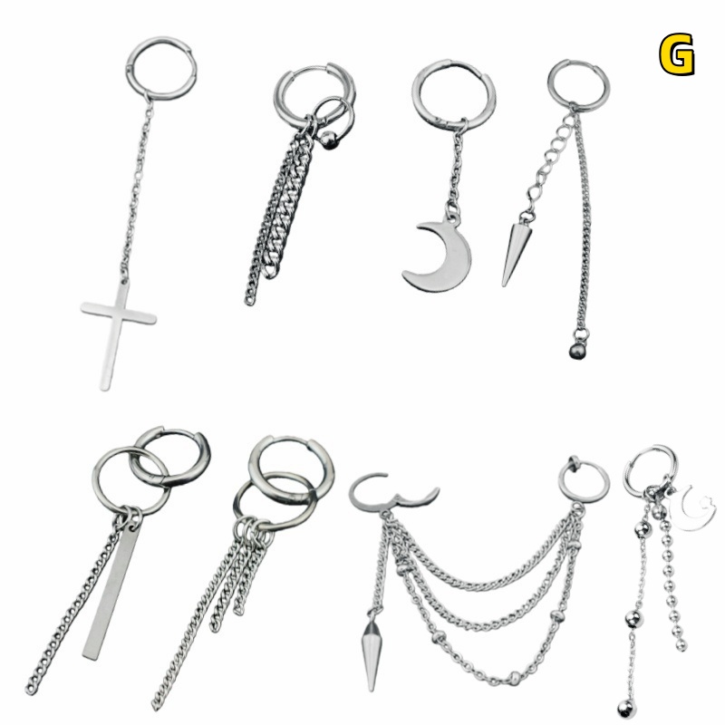 8点セット ピアス メンズ 片耳用 レディース セット フープピアス