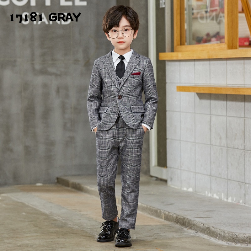 子供スーツ 男の子 フォーマル 7点セット 8点セット ジャケット ベスト パンツ キッズスーツ 入学式 卒園式 結婚式 発表会 七五三 おしゃれ ストライプ チェック |  | 06