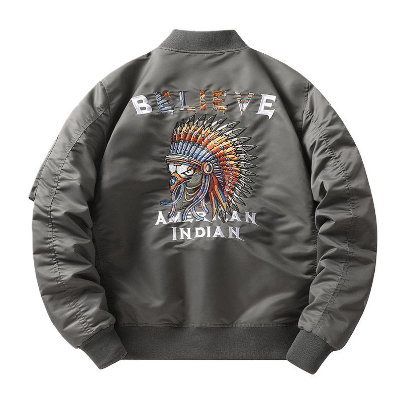 MA1 フライトジャケット 中綿 秋冬 ミリタリージャケット メンズ