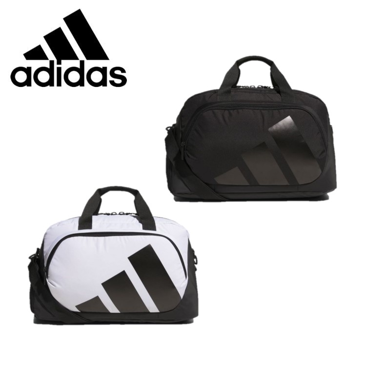 24春夏 adidas GOLF アディダス ゴルフ メンズ シューズポケット付き ボールドロゴダッフルバッグ IKC87 鞄 ダブルジップ