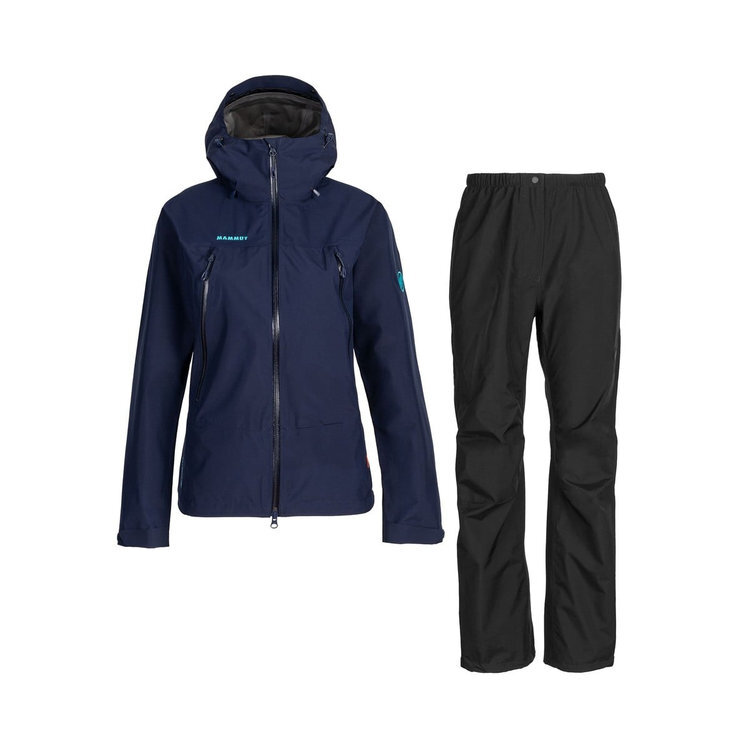 23秋冬 MAMMUT マムート レディース レインスーツ CLIMATE Rain -Suits Women 1010-26561 ゴアテックス  アウトドア 登山 上下セット 雨具 カッパ 防水 レイン