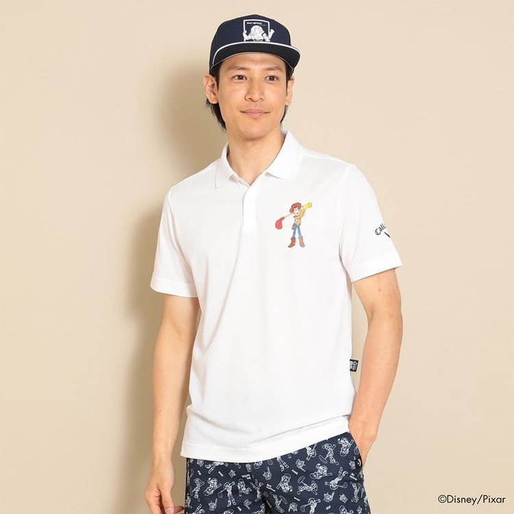 Toy Story / Callaway Collection キャロウェイ ゴルフ トイストーリー メンズ 鬼カノコ半袖シャツ (MENS)  C23134140 ポロシャツ【お宝】