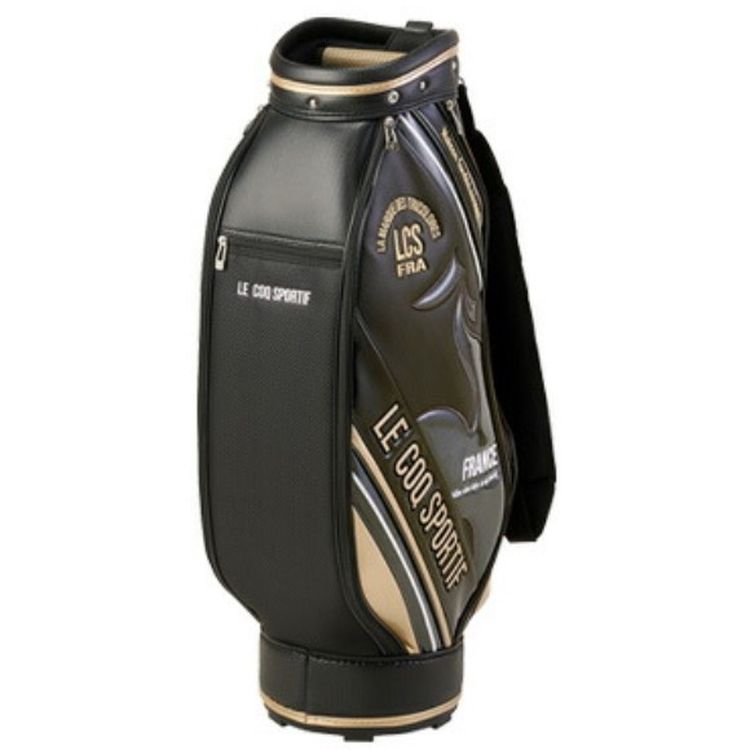 ラ*ィ様 未使用品　LE COQ SPORTIF ゴルフバッグ 黒・メタリック 未使用品 LE COQ SPORTIF ゴルフバッグ 黒・メタリック 【公式通販】
