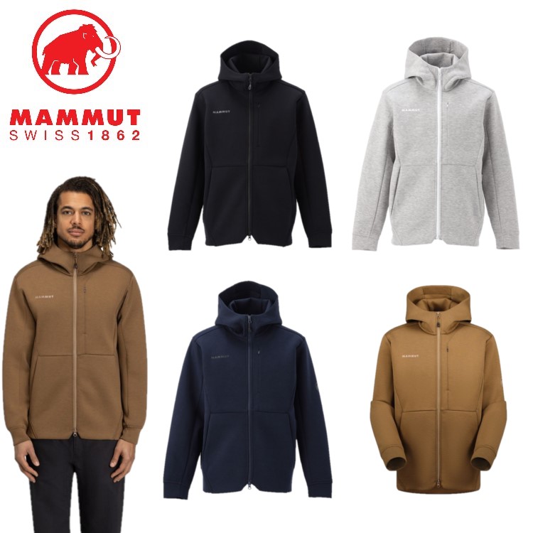 24秋冬 マムート MAMMUT メンズ ダイノ 2.0 ミッドレイヤー フーデッド ジャケット AF 1014-04980 フルジップ パーカー