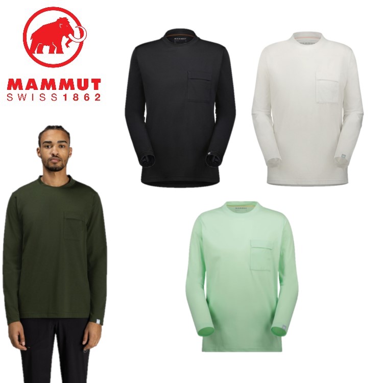 MAMMUT マムート メンズ Urban QD Longsleeve T-Shirt AF Men 1016-01460 長袖 シャツ トップス  ポケT ロンT アウトドア 登山 キャンプ 速乾【お宝】