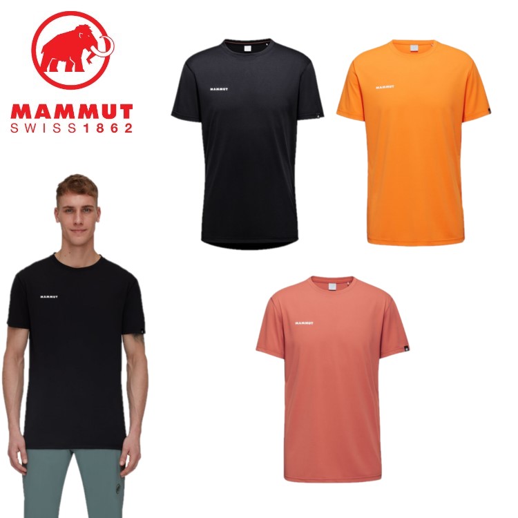 24春夏 MAMMUT マムート メンズ Massone Sport T-Shirt Men 1017-05760 半袖 Tシャツ 速乾 アウトドア