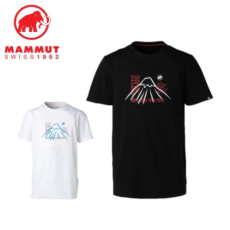 24春夏 マムート MAMMUT メンズ QD Fujiyama Print T-Shirt AF 1017-06360 半袖 Tシャツ 吸汗速乾