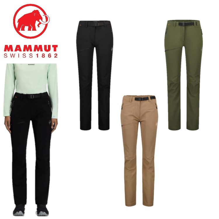 24秋冬 マムート MAMMUT レディース ヤドキン 2.0 ソフトシェル パンツ アジアンフィット 1021-01220 ソフトシェル