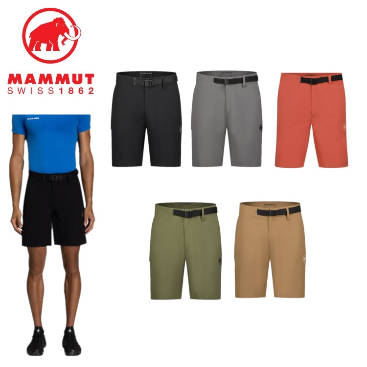 24春夏 MAMMUT マムート メンズ Trekkers 3.0 Shorts AF Men 1023-00473 ハーフパンツ ショートパンツ アウトドア 登山 キャンプ ストレッチ｜translation