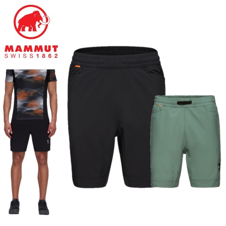 24春夏 MAMMUT マムート メンズ Massone Sport Shorts Men 1023-00970 トレイルランニング ショートパンツ｜translation