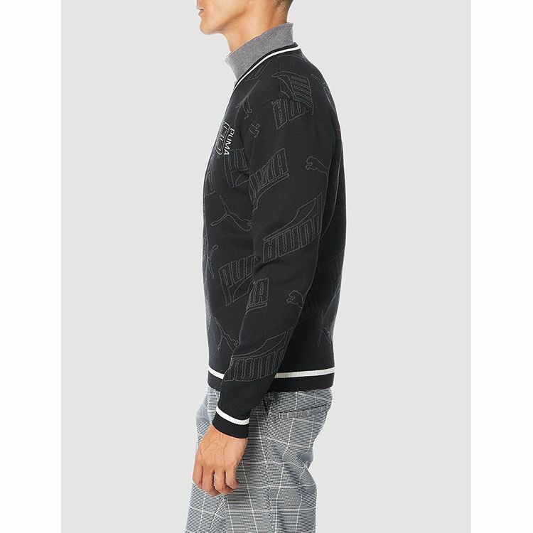 PUMA GOLF プーマゴルフ メンズ ジャガード Vネック ニット