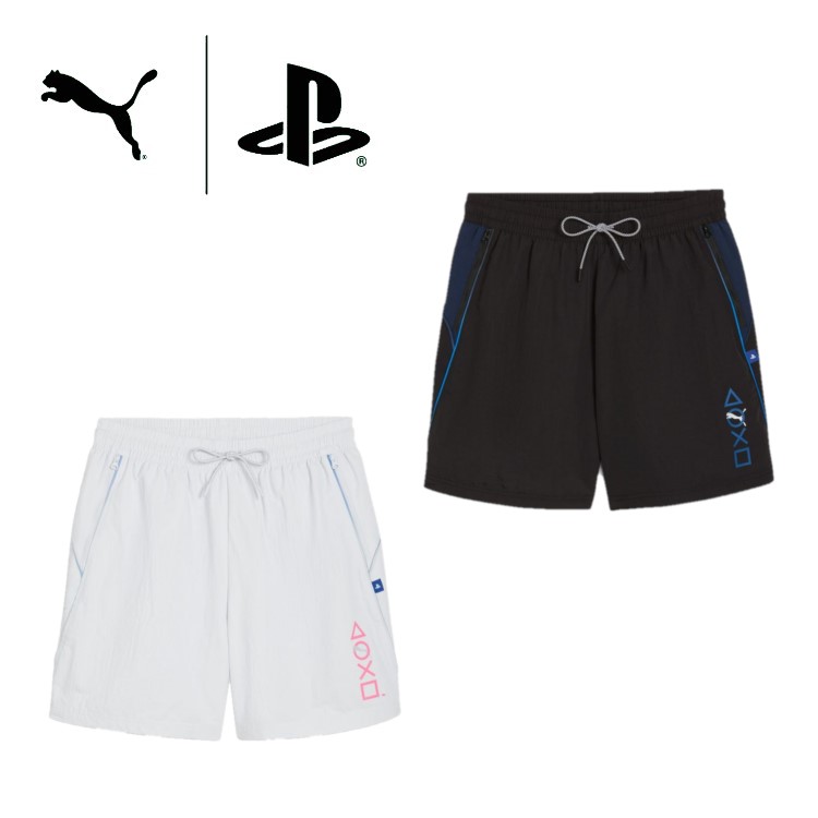 24春夏 PUMA プーマ メンズ PUMA X PLAYSTATION PUMA x PlayStation ショーツ 6インチ 624703｜translation