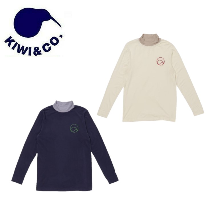 KIWI&amp;CO. キウイ メンズ High Neck Warm Jersey KIWI6LC02M233 モックネック 長袖 シャツ インナ−【お宝】