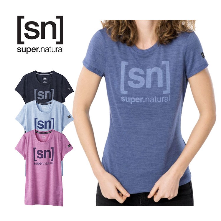 sn] super.natural(エスエヌ スーパーナチュラル) レディース W ESSENTIAL I.D. TEE エッセンシャル・ロゴTシャツ  SNW004783 半袖 Tシャツ スポーツ ヨガウェア :snsnw004783:トランスレーション - 通販 - Yahoo!ショッピング