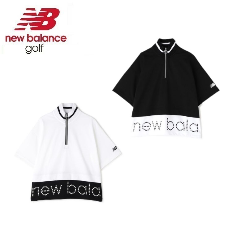 24春夏 New balance Golf ニューバランス ゴルフ レディース ツイルジャージー ライトスウェット ハーフジップ プルオーバー :tsn4164502:トランスレーション