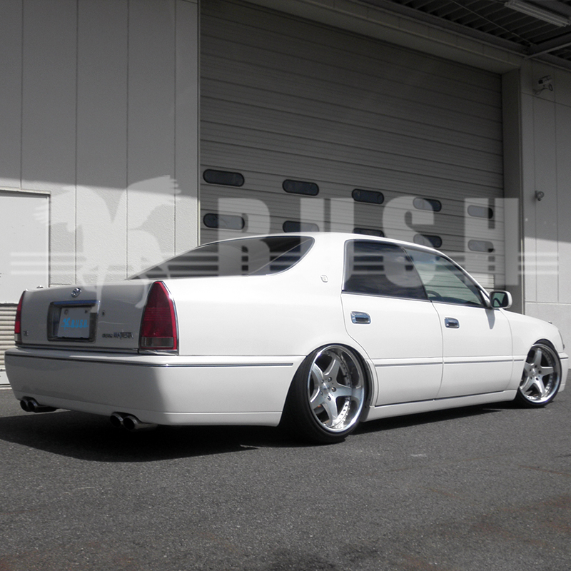 RUSH 車高調 JZS155/UZS157 マジェスタ 前期 後期 車高短 フルタップ車