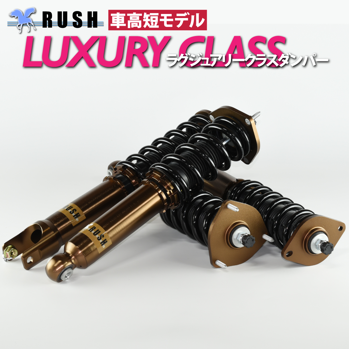 RUSH 車高調 スカイライン クーペ CKV36 前期 後期 車高短 モデル