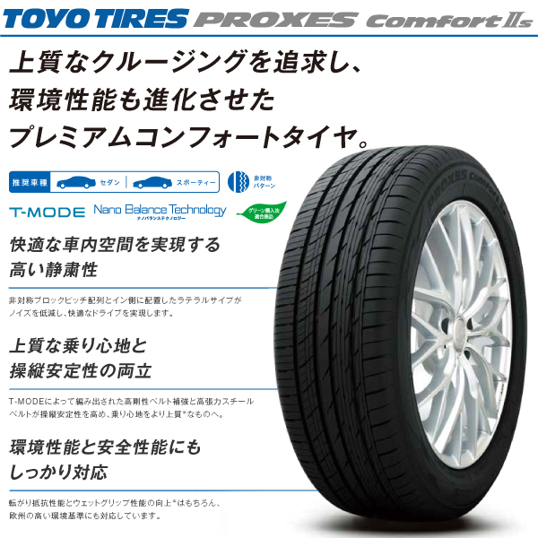 225/45R18 4本セット プロクセス コンフォート2エス 国産 トーヨー タイヤ PROXES COMFORT2S TOYO 225 45  18インチ サマー 225-45-18