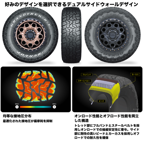 DUNLOP（ダンロップ） LT215/85R16 103/100Q 片側ホワイトレター